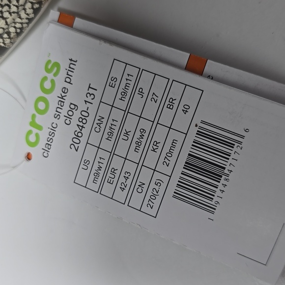 Crocs Snake Skin Clogs - Picture 6 of 6